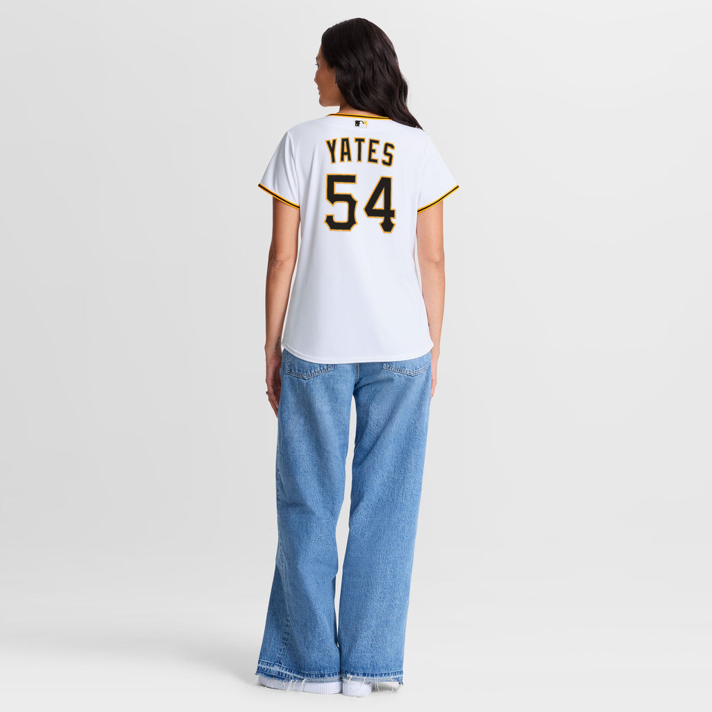 Women's Pittsburgh Pirates Kirby Yates Nike White Home Replica Jersey - 4