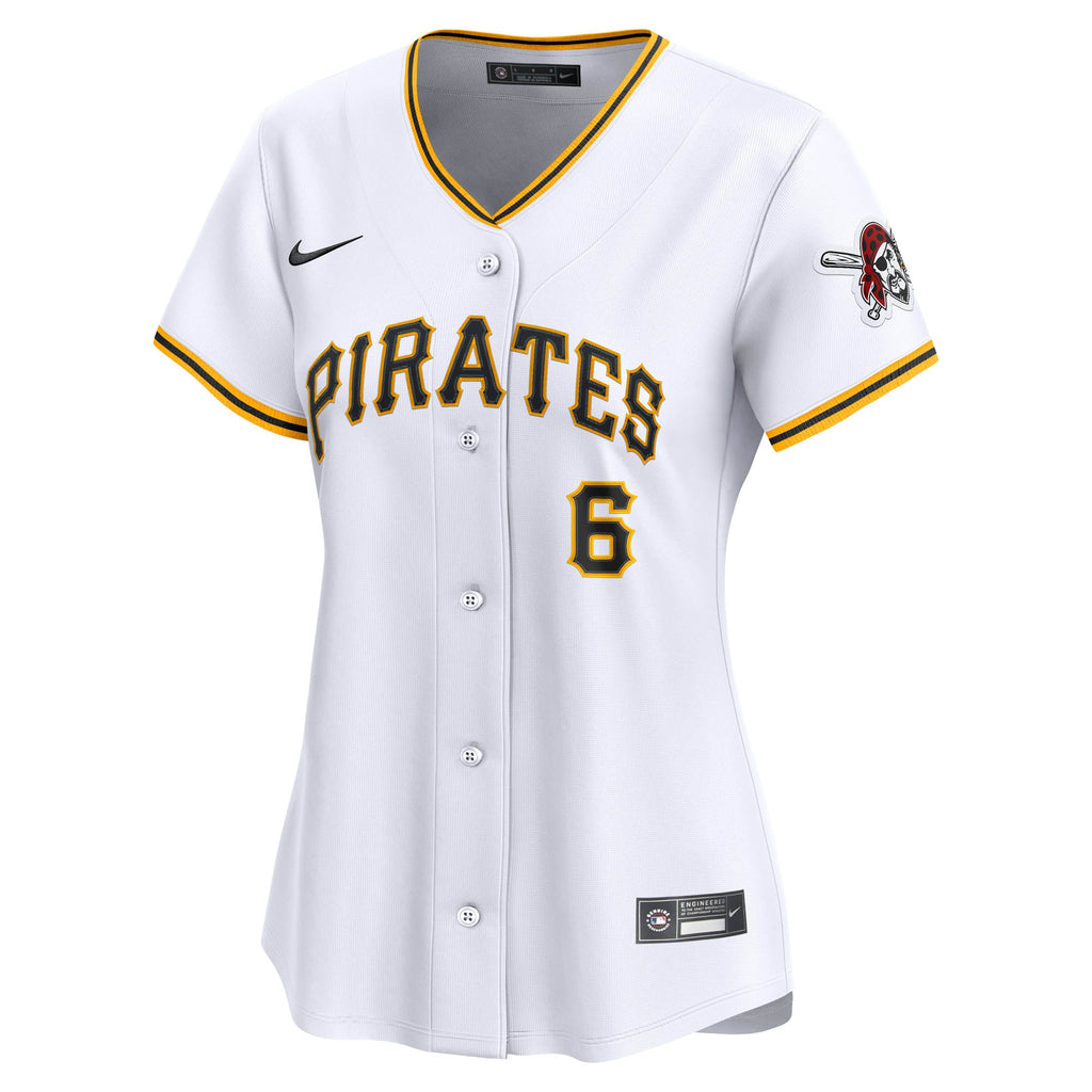 Women's Pittsburgh Pirates Konnor Griffin Nike White Home Limited Jersey - 3