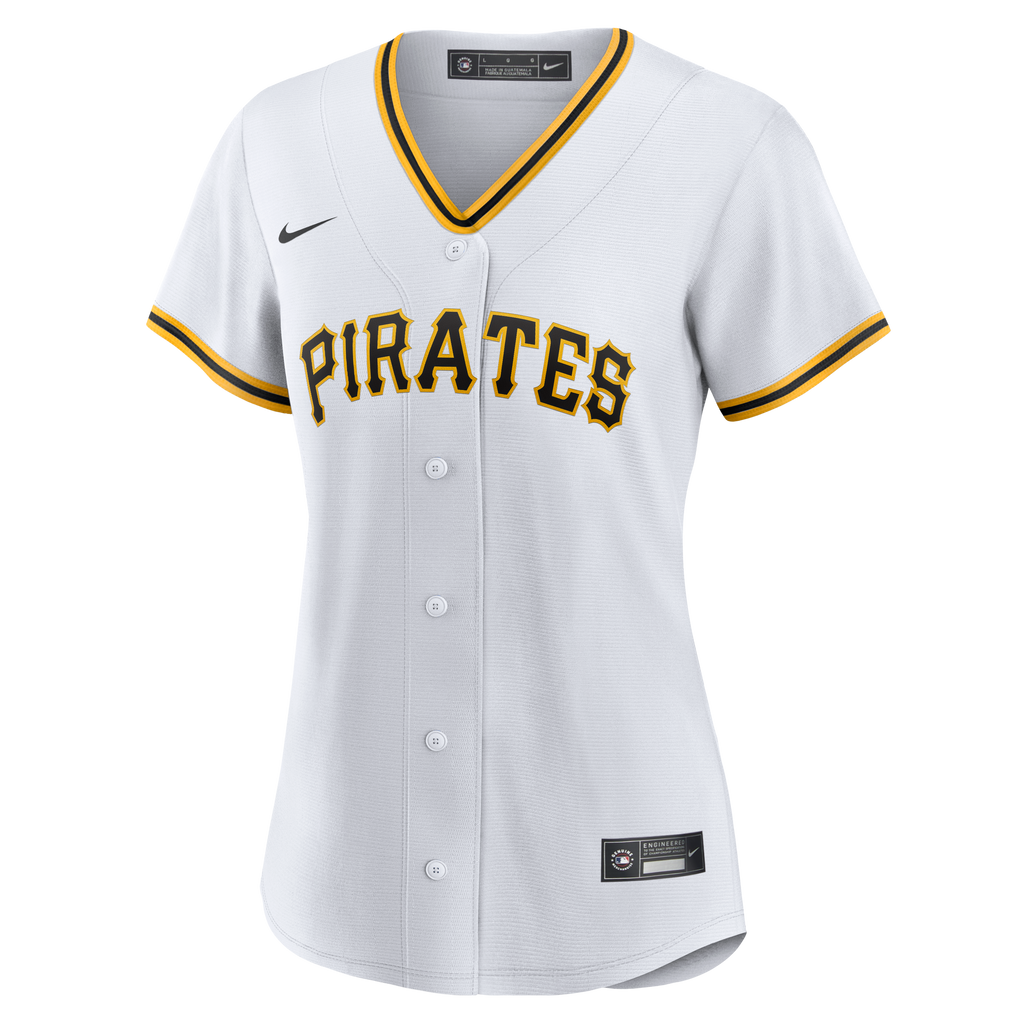 Women's Pittsburgh Pirates Konnor Griffin Nike White Home Replica Jersey - 3