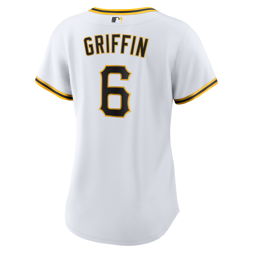 Women's Pittsburgh Pirates Konnor Griffin Nike White Home Replica Jersey - 4