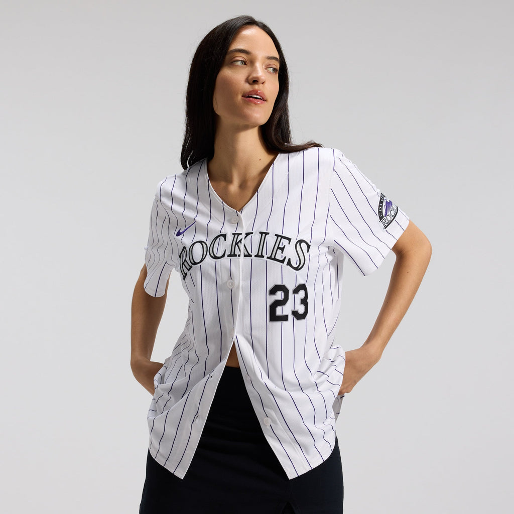 Women's Colorado Rockies Kris Bryant Nike White Home Limited Player Jersey - 3