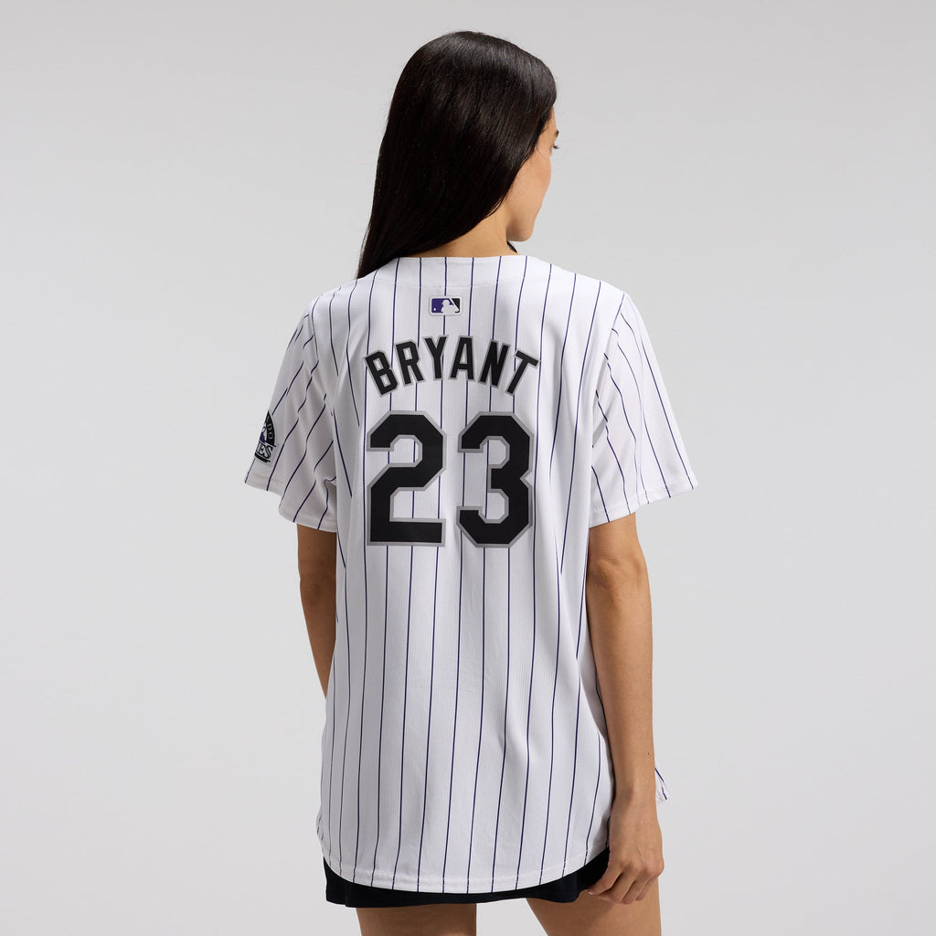 Women's Colorado Rockies Kris Bryant Nike White Home Limited Player Jersey - 4