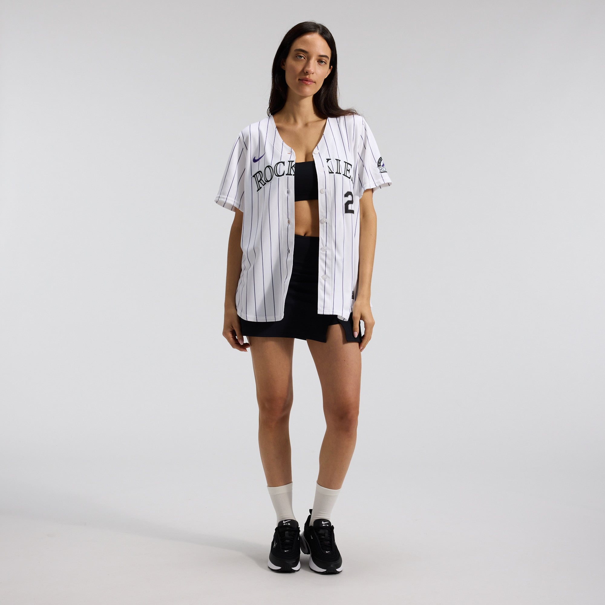 Women's Colorado Rockies Kris Bryant Nike White Home Limited Player Jersey - 5