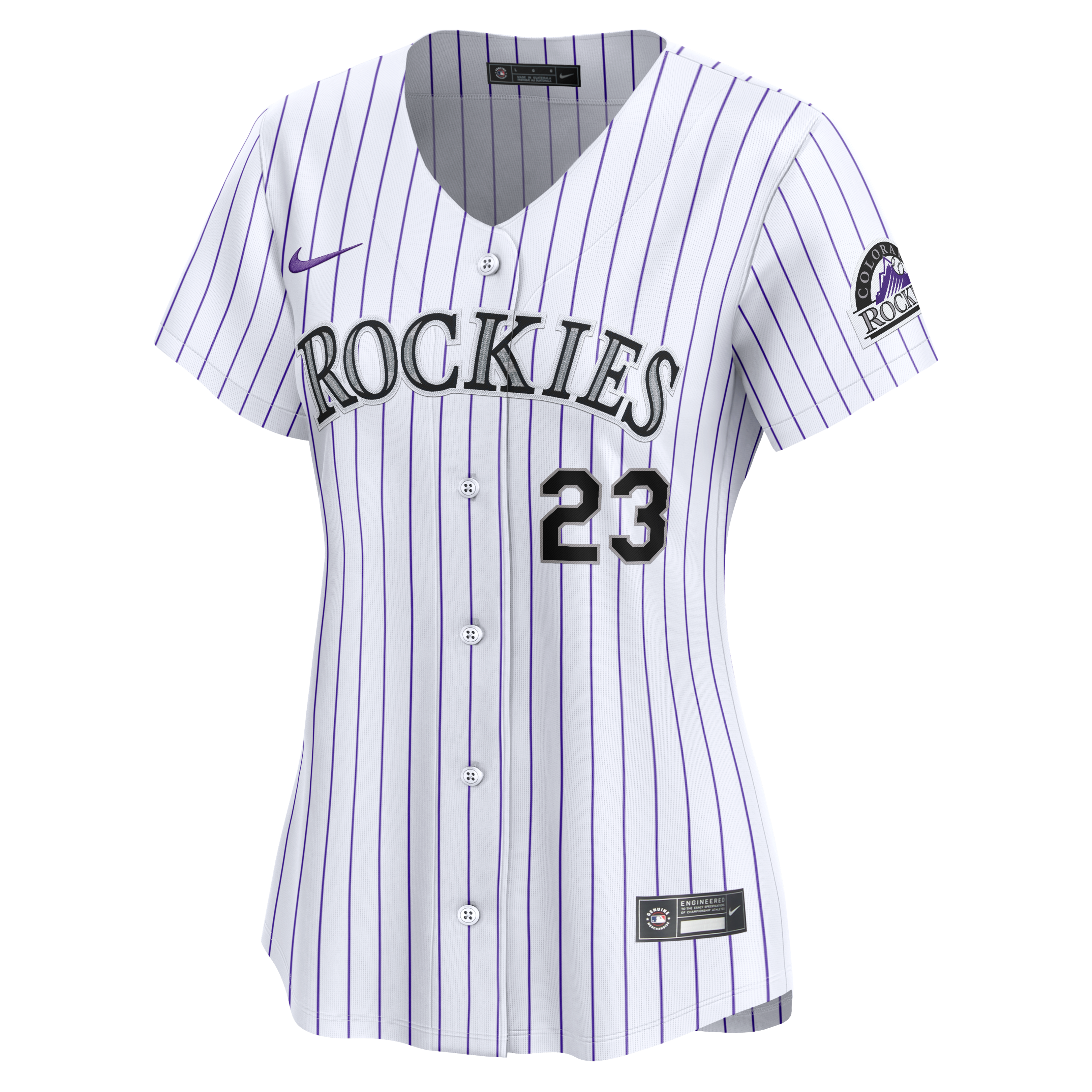 Women's Colorado Rockies Kris Bryant Nike White Home Limited Player Jersey - 7