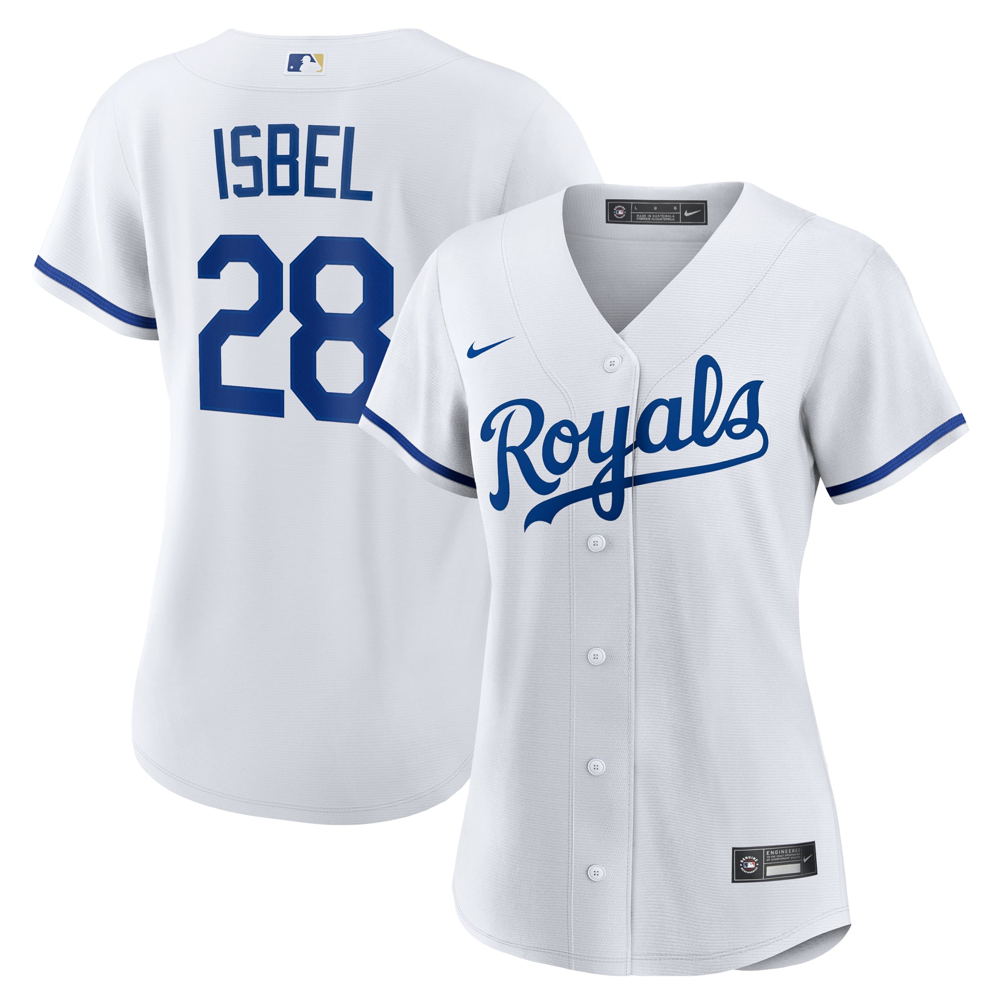 Women's Kansas City Royals Kyle Isbel Nike White Home Replica Jersey - 2