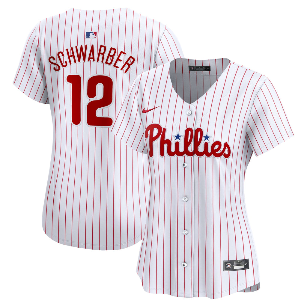 Women's Philadelphia Phillies Kyle Schwarber Nike White Home Limited Player Jersey - 2