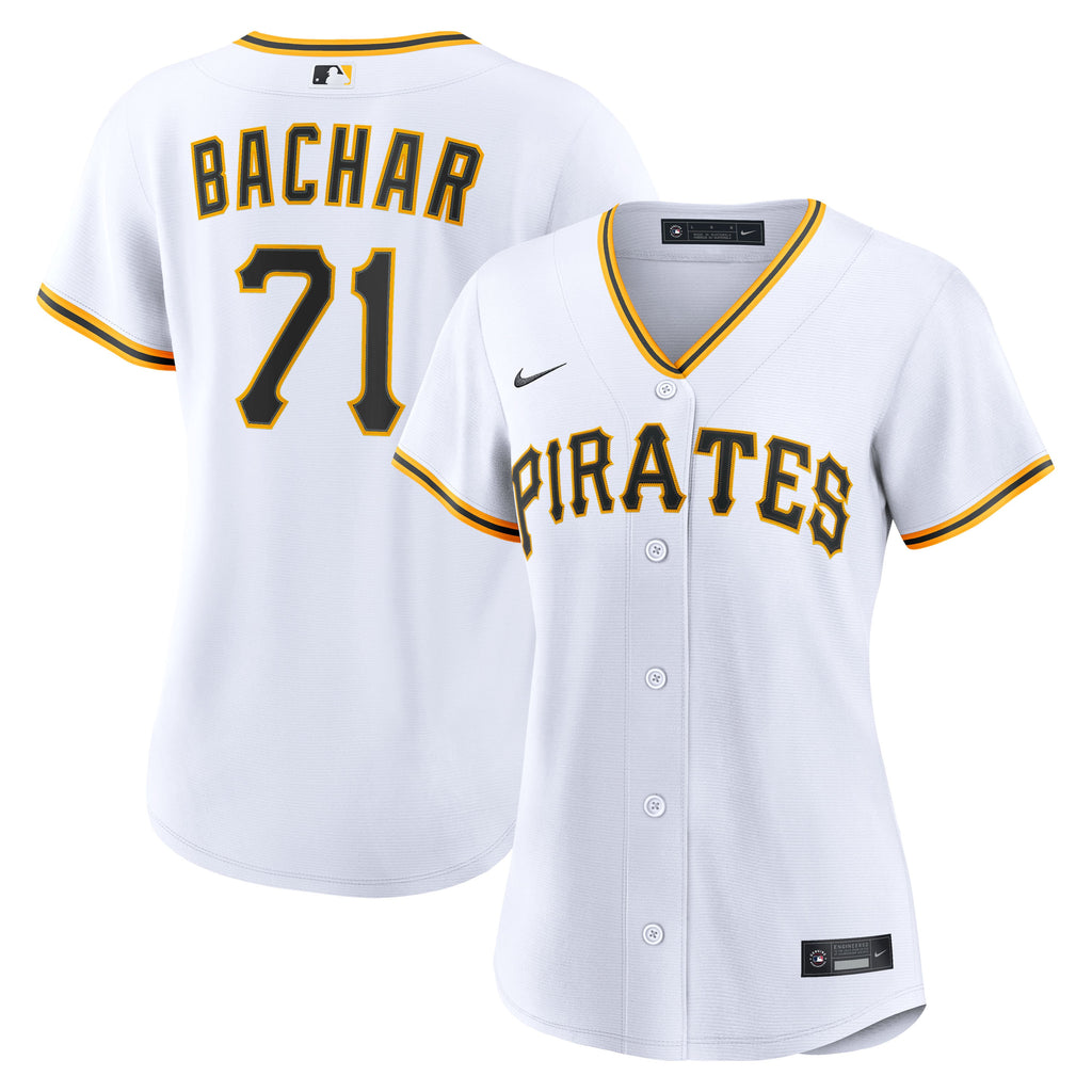 Women's Pittsburgh Pirates Lake Bachar Nike White Home Replica Jersey - 2