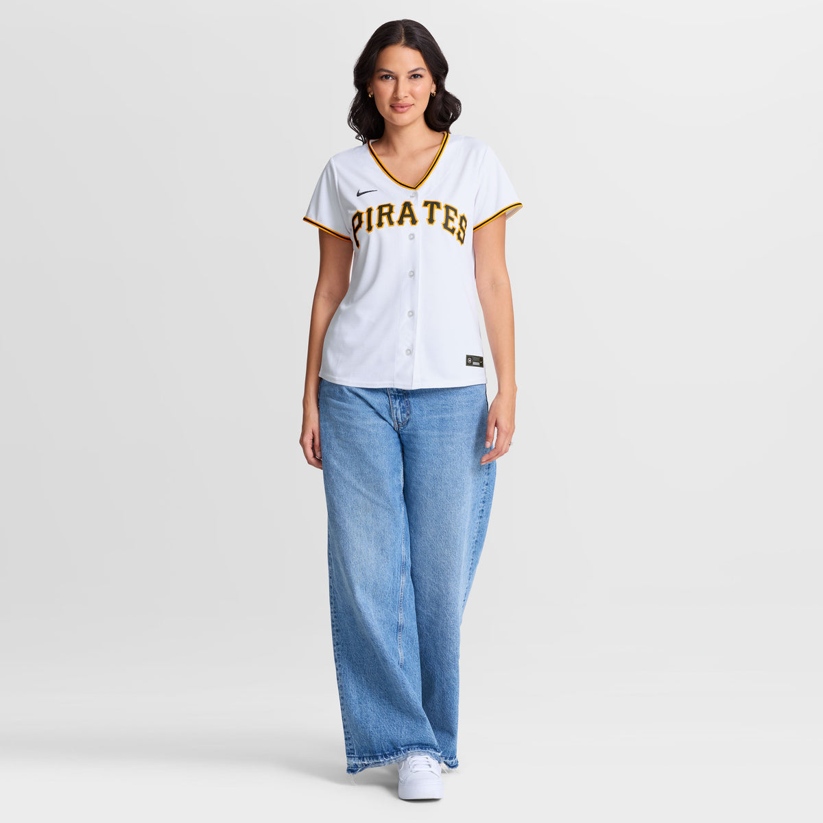 Women's Pittsburgh Pirates Lake Bachar Nike White Home Replica Jersey - 3