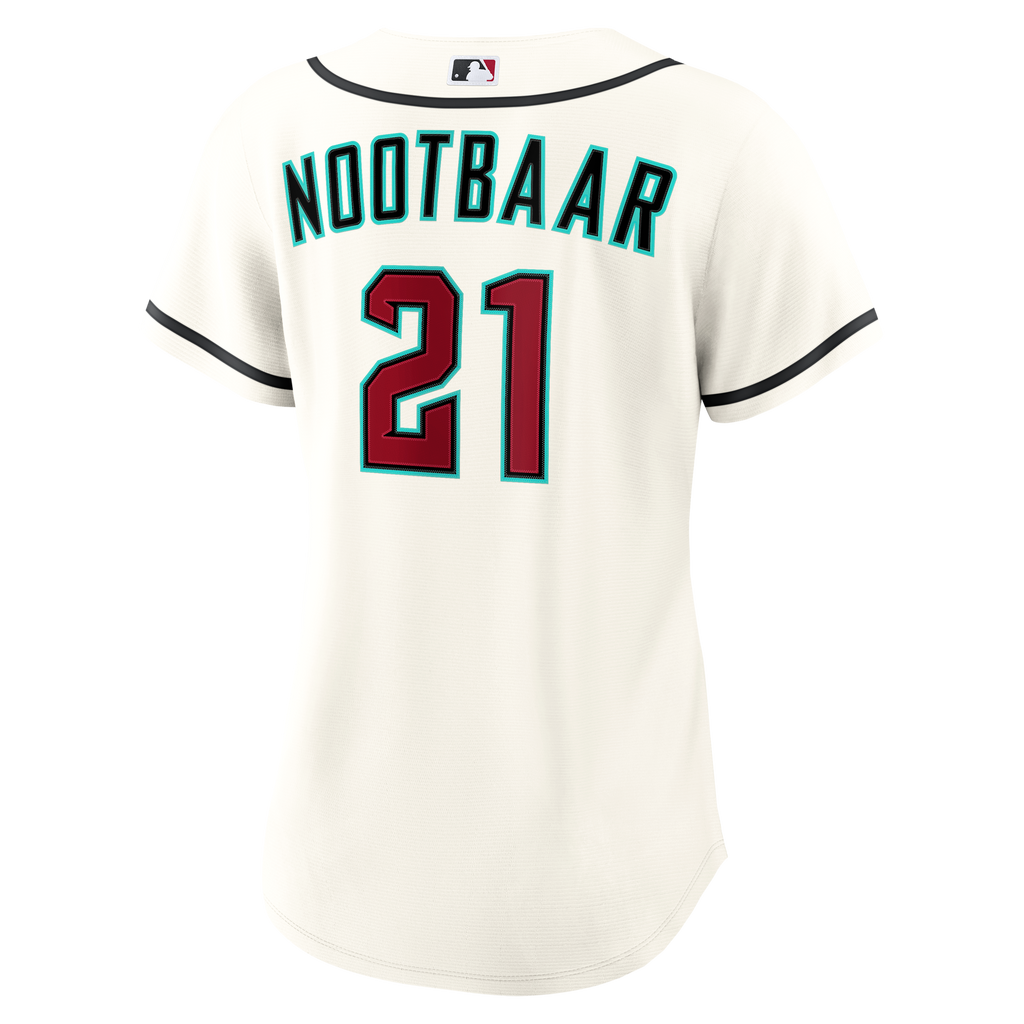 Women's Arizona Diamondbacks Lars Nootbaar Nike Cream Home Replica Jersey - 4