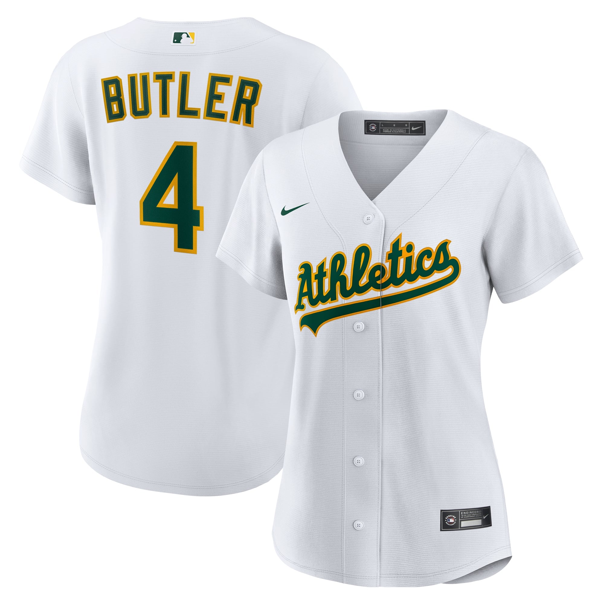 Women's Athletics Lawrence Butler Nike White Home Replica Jersey - 2
