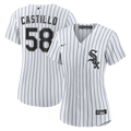 Women's Chicago White Sox Luis Castillo Nike White Home Replica Jersey