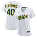 Women's Athletics Luis Severino Nike White Home Replica Jersey