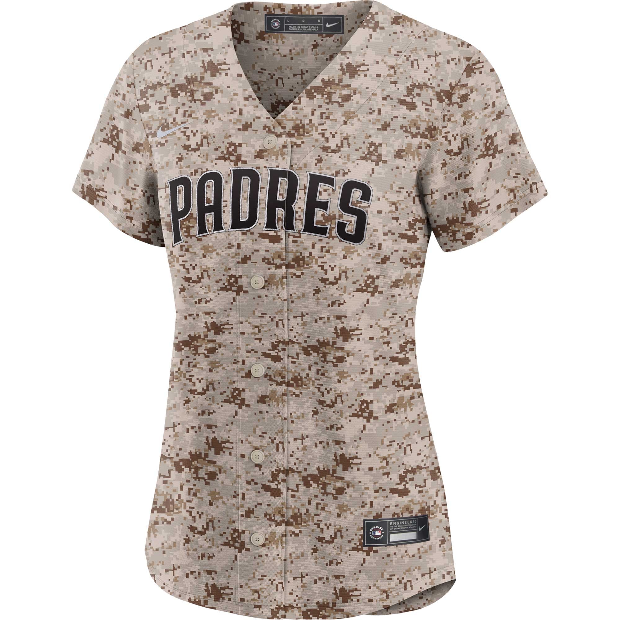Women's San Diego Padres Manny Machado Nike Camo USMC Alternate Replica Player Jersey - 3