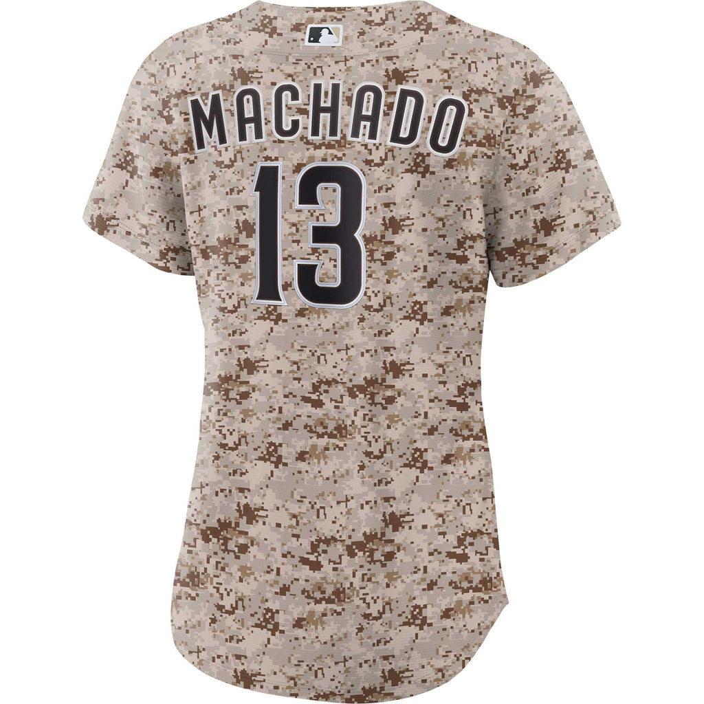 Women's San Diego Padres Manny Machado Nike Camo USMC Alternate Replica Player Jersey - 4