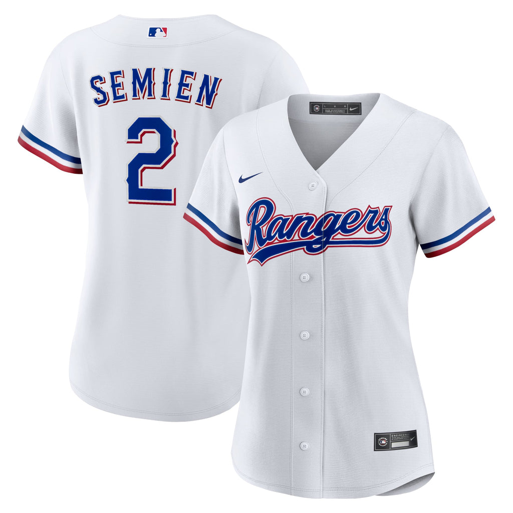Women's Texas Rangers Marcus Semien Nike White Home Replica Player Jersey - 2
