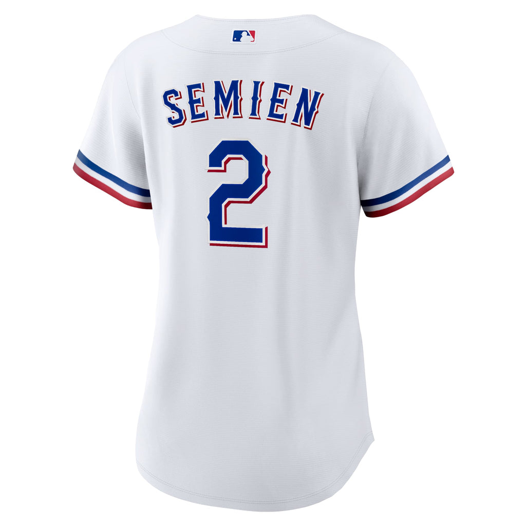 Women's Texas Rangers Marcus Semien Nike White Home Replica Player Jersey - 4