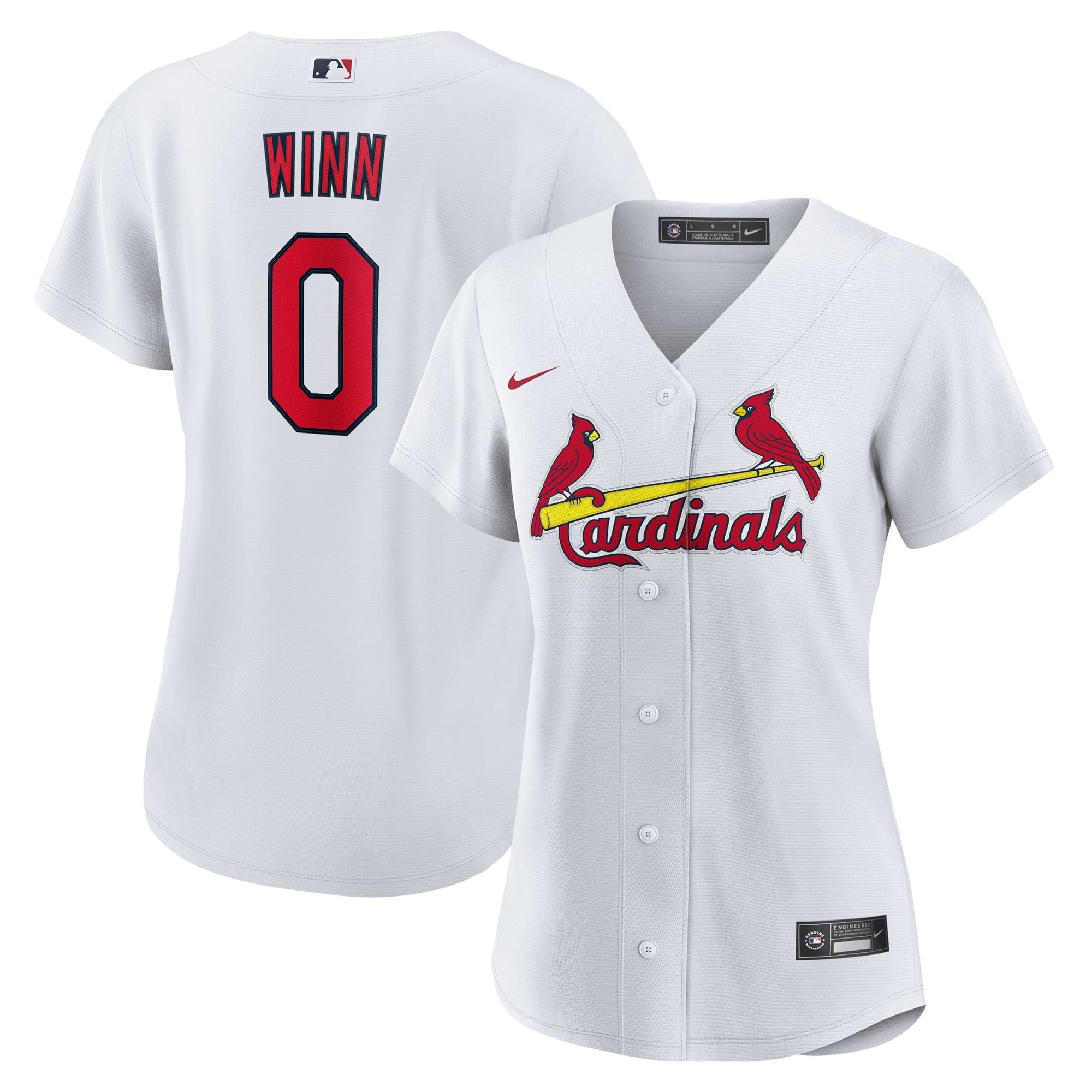 Women's St. Louis Cardinals Masyn Winn Nike White Home Replica Jersey - 2