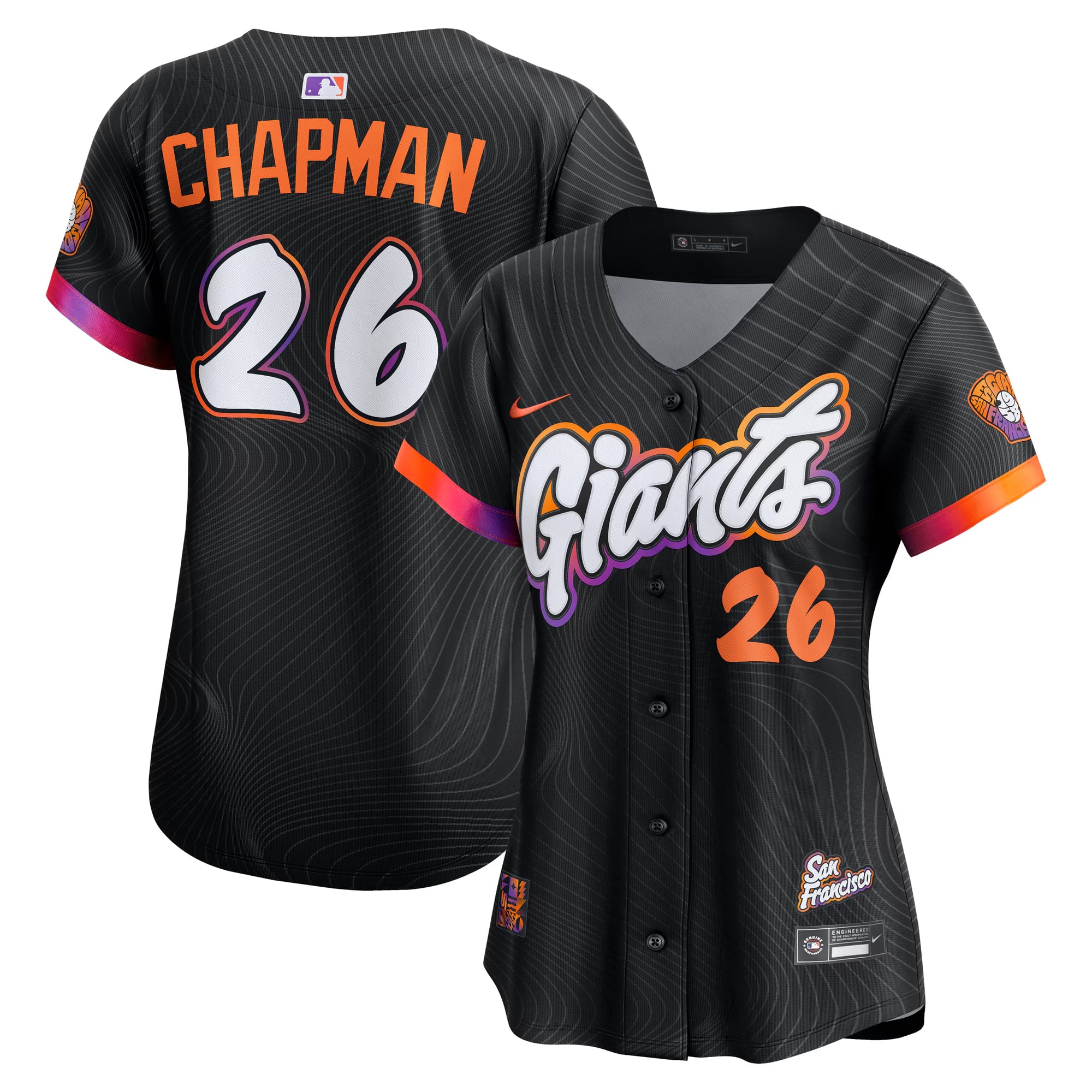 Women's San Francisco Giants Matt Chapman Nike Anthracite 2025 City Connect Limited Jersey - 2
