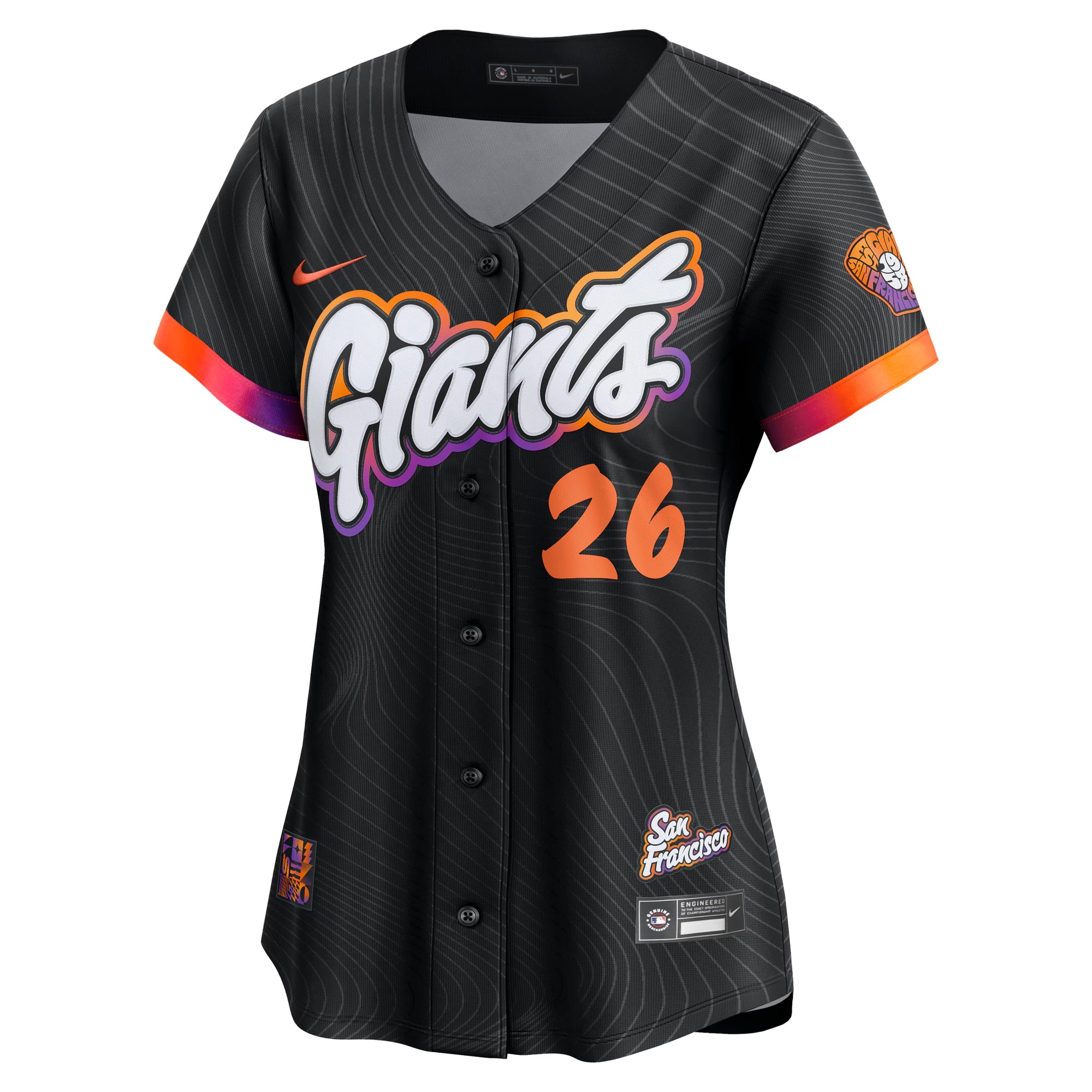 Women's San Francisco Giants Matt Chapman Nike Anthracite 2025 City Connect Limited Jersey - 7