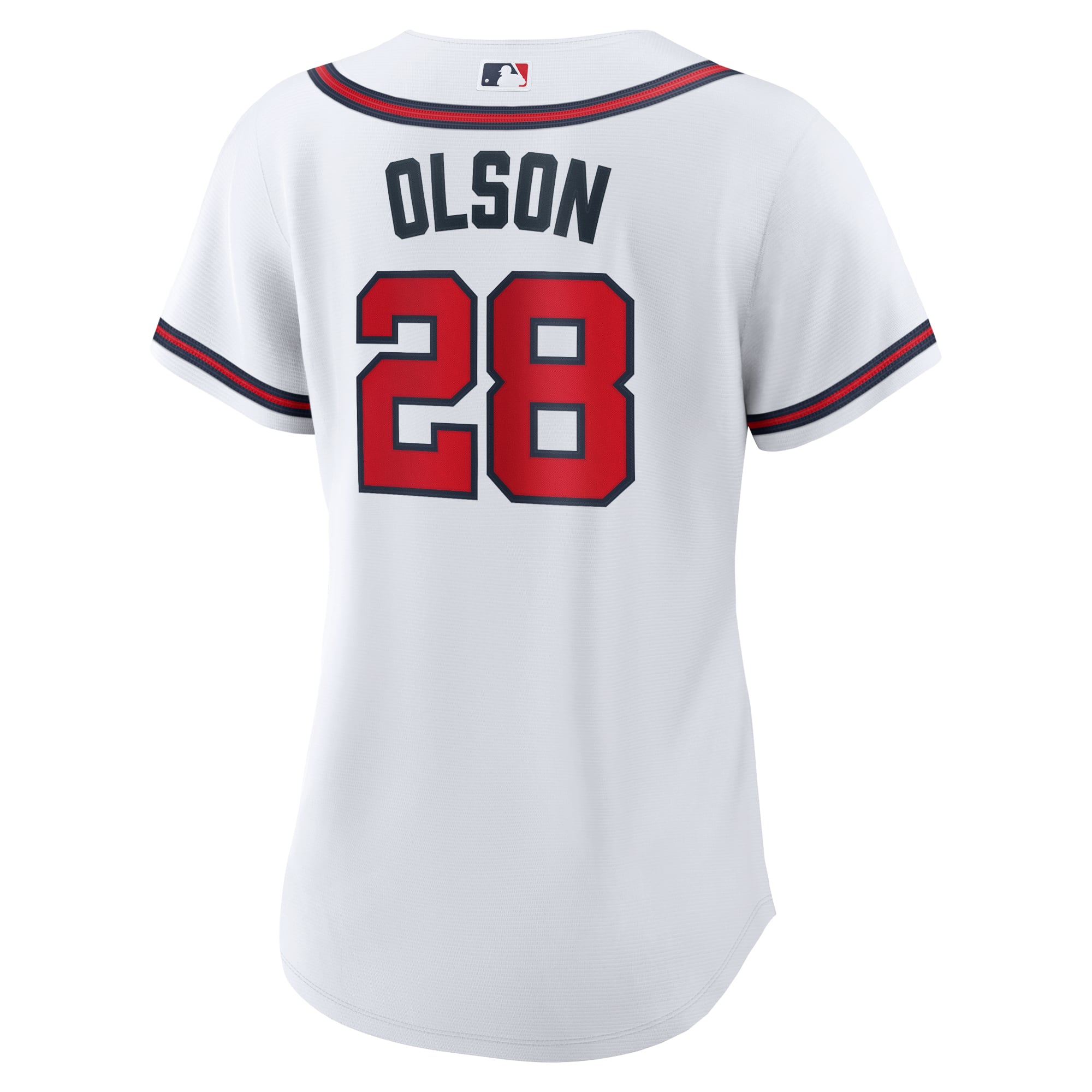 Women's Atlanta Braves Matt Olson Nike White Home Replica Player Jersey - 4