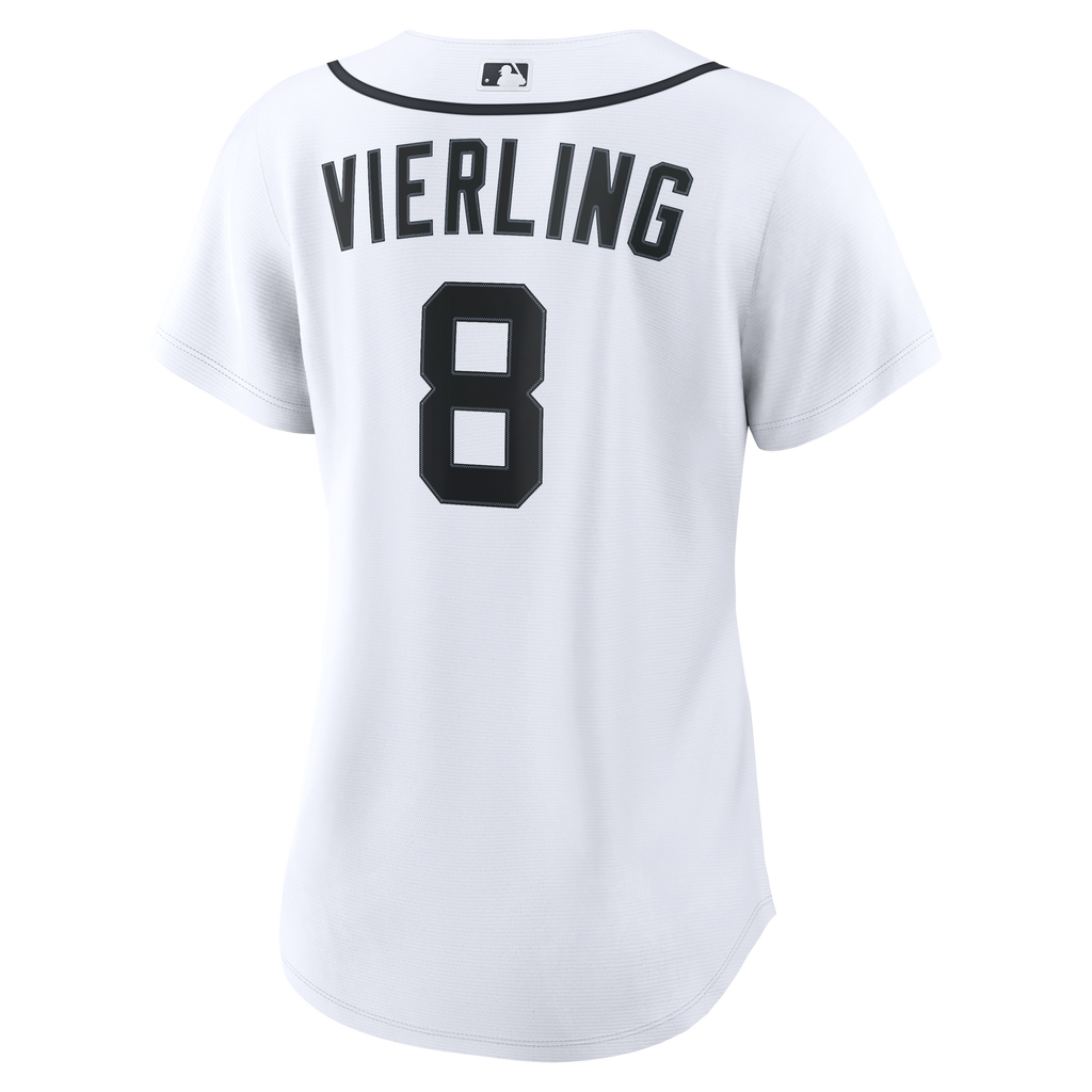 Women's Detroit Tigers Matt Vierling Nike White Home Replica Jersey - 4