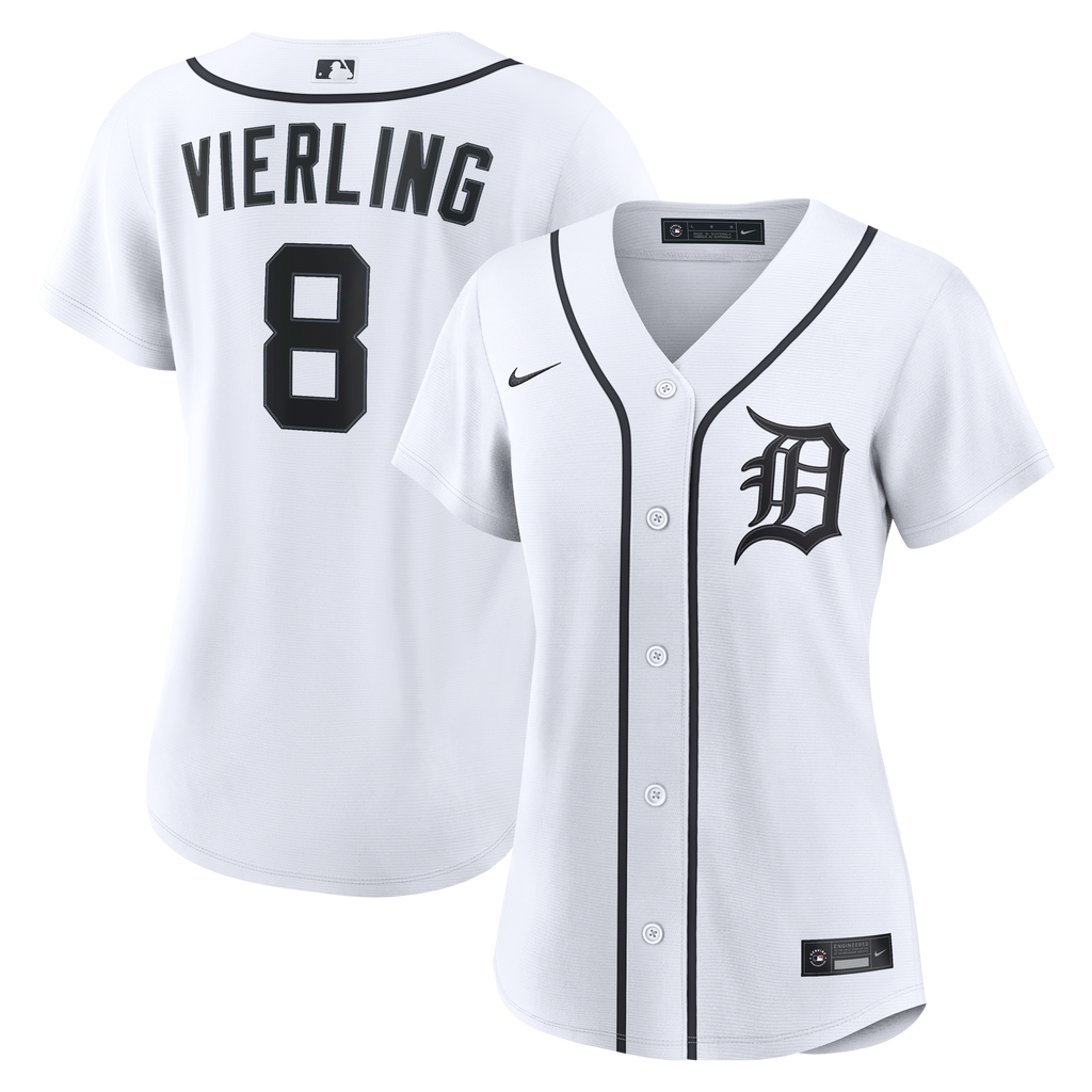 Women's Detroit Tigers Matt Vierling Nike White Home Replica Jersey