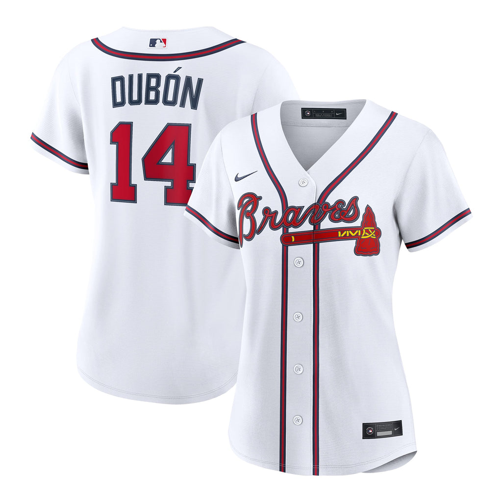 Women's Atlanta Braves Mauricio Dubón Nike White Home Replica Jersey - 2