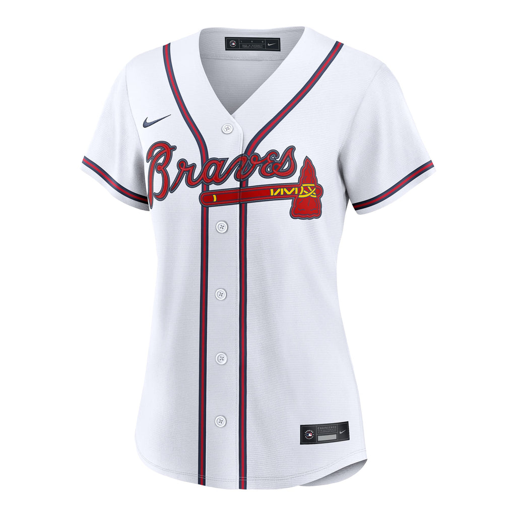 Women's Atlanta Braves Mauricio Dubón Nike White Home Replica Jersey - 3