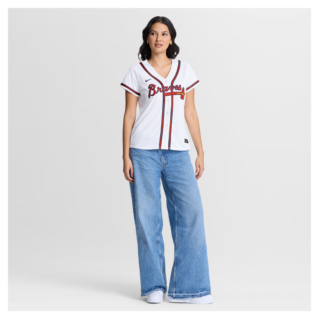 Women's Atlanta Braves Mauricio Dubón Nike White Home Replica Jersey - 5