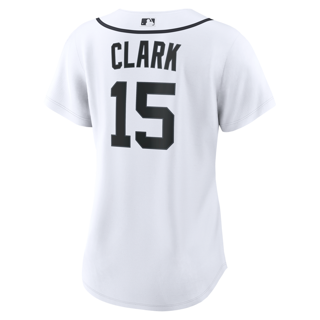 Women's Detroit Tigers Max Clark Nike White Home Replica Jersey - 6