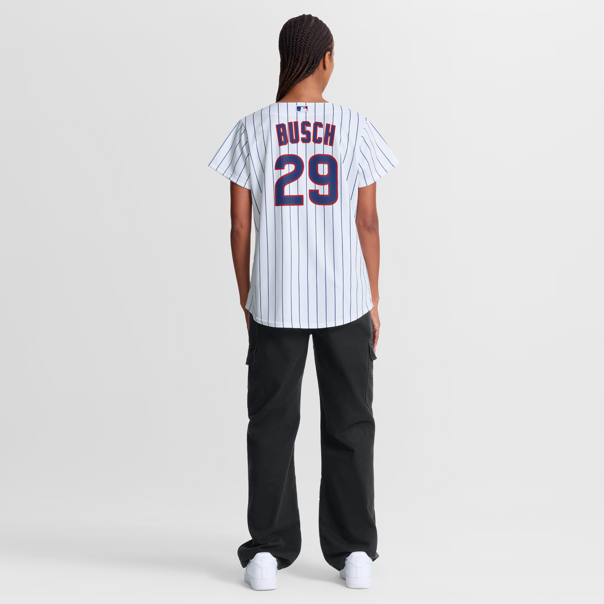 Women's Chicago Cubs Michael Busch Nike White Home Replica Jersey - 8