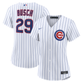 Women's Chicago Cubs Michael Busch Nike White Home Replica Jersey