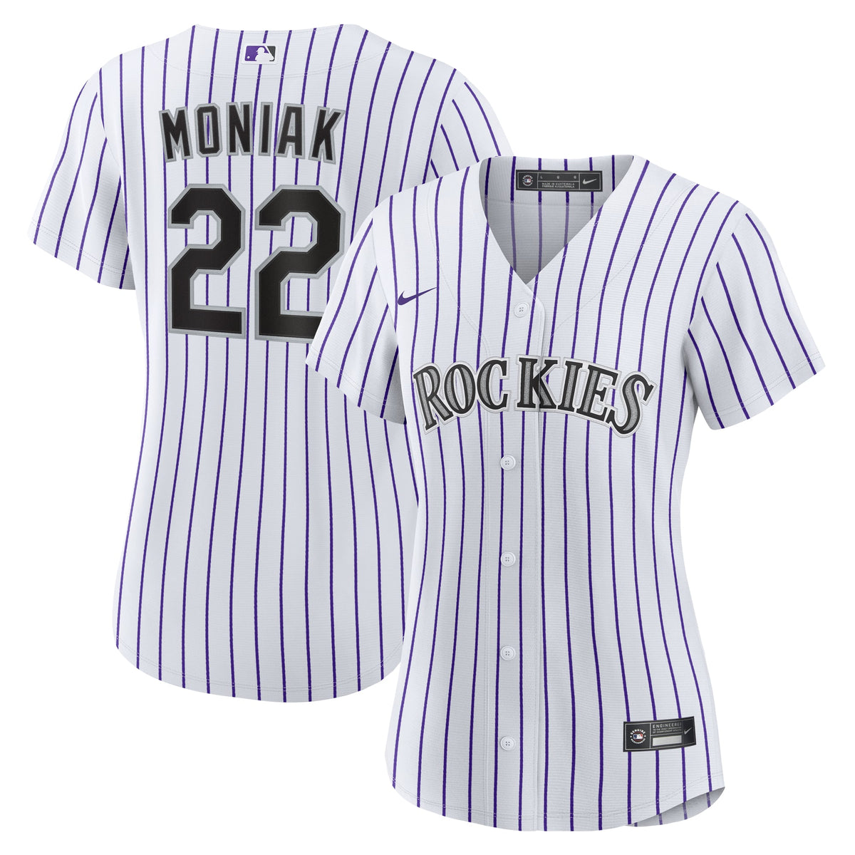 Women's Colorado Rockies Mickey Moniak Nike White Home Replica Jersey