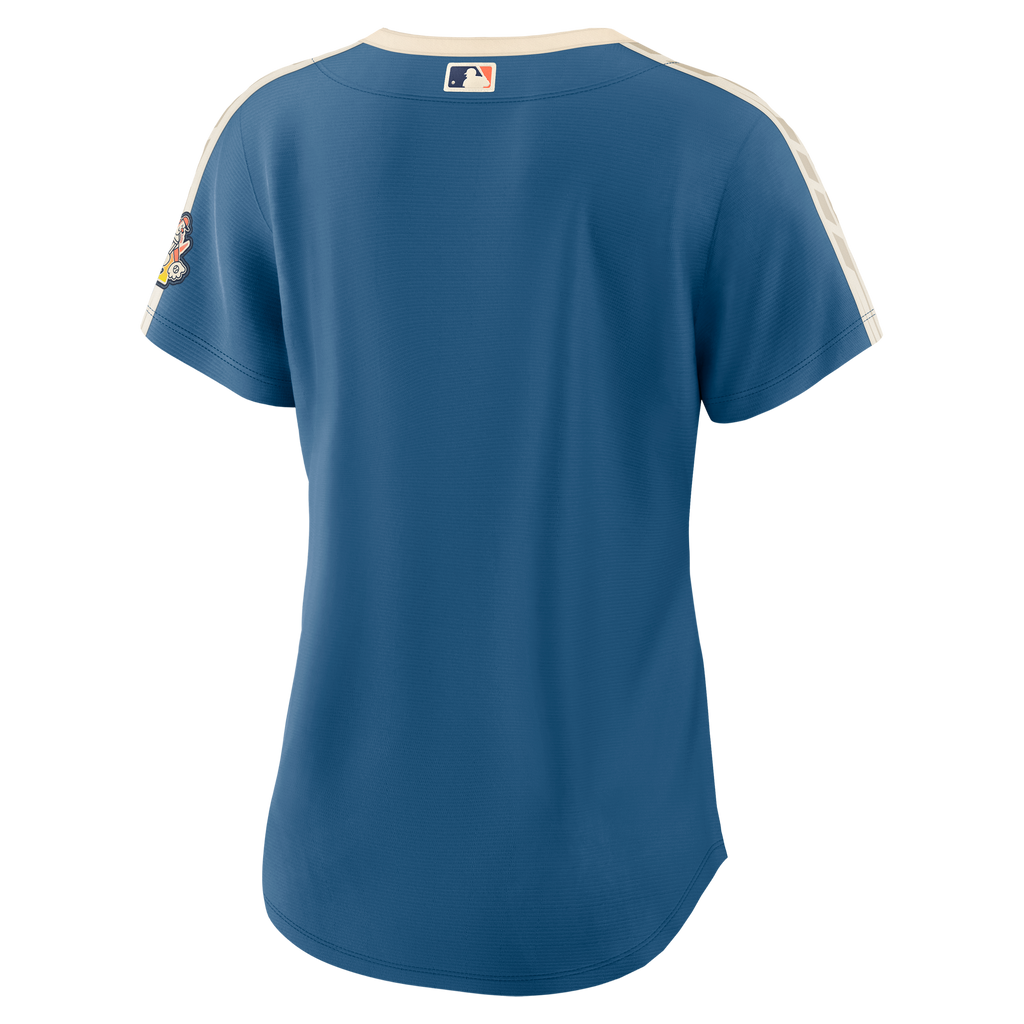 Women's Milwaukee Brewers Nike Mineral Blue 2026 City Connect Stadium Jersey - 4