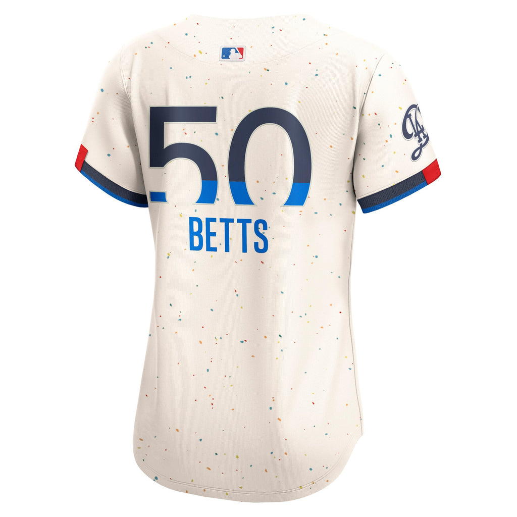 Women's Los Angeles Dodgers Mookie Betts Nike Cream City Connect Limited Jersey - 4