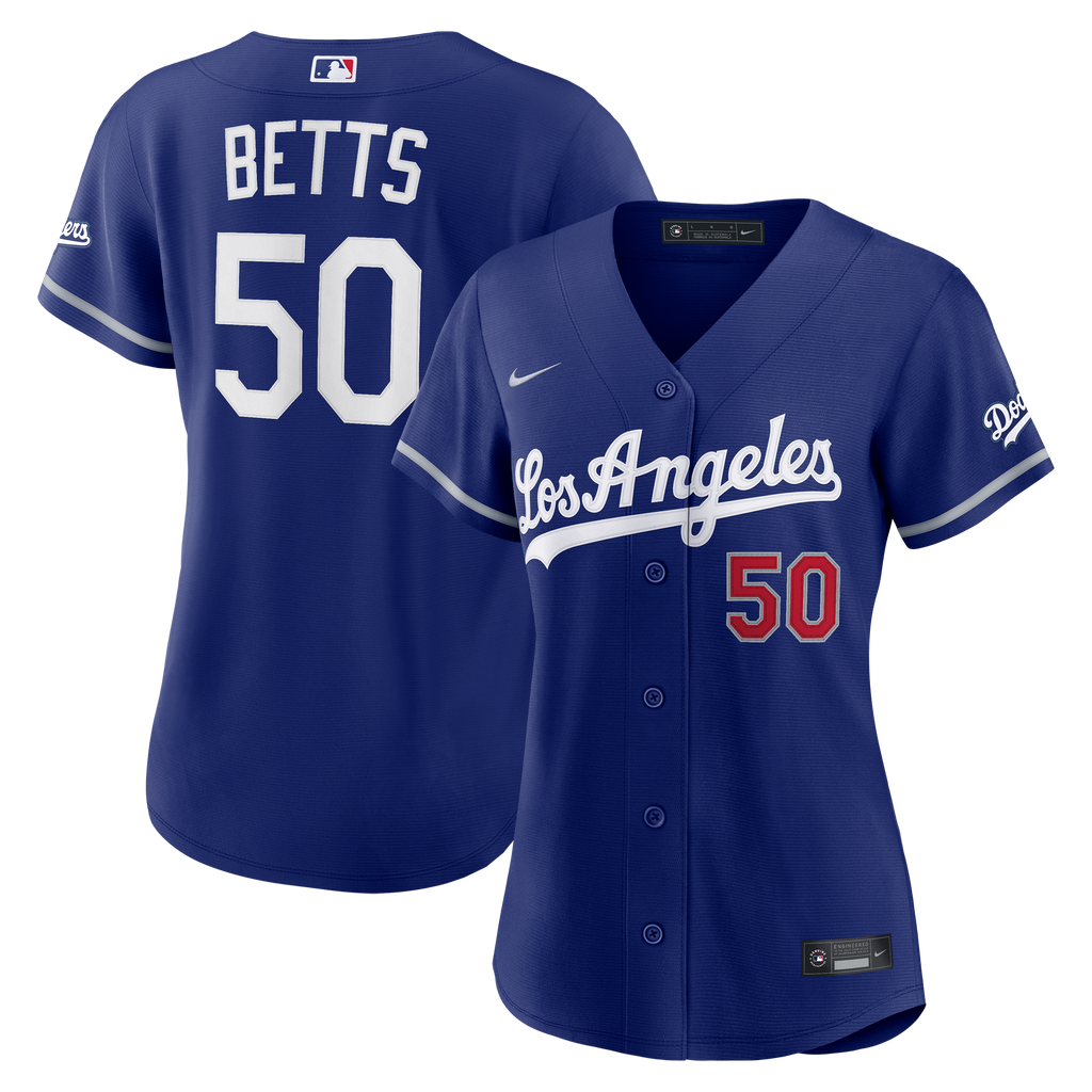 Women's Los Angeles Dodgers Mookie Betts Nike Royal Alternate Stadium Jersey - 2