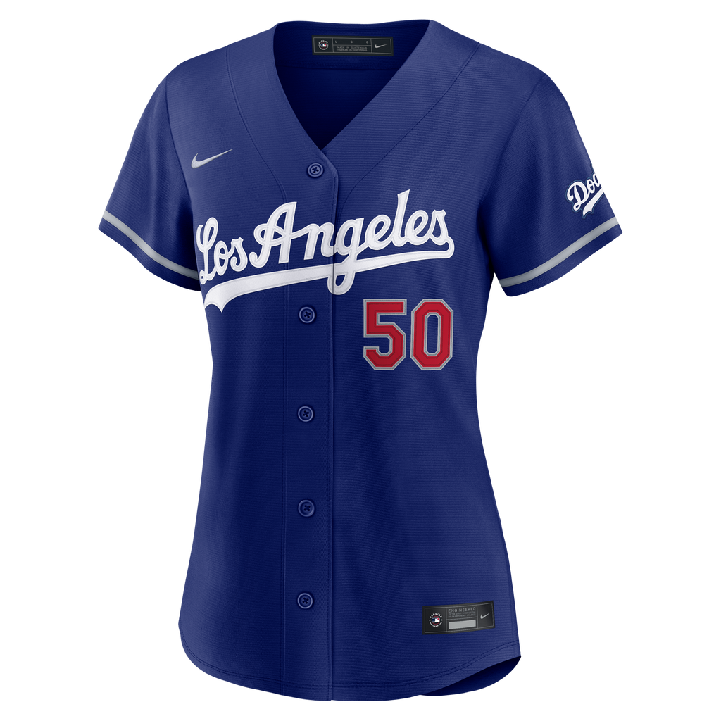 Women's Los Angeles Dodgers Mookie Betts Nike Royal Alternate Stadium Jersey - 3