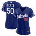 Women's Los Angeles Dodgers Mookie Betts Nike Royal Alternate Stadium Jersey