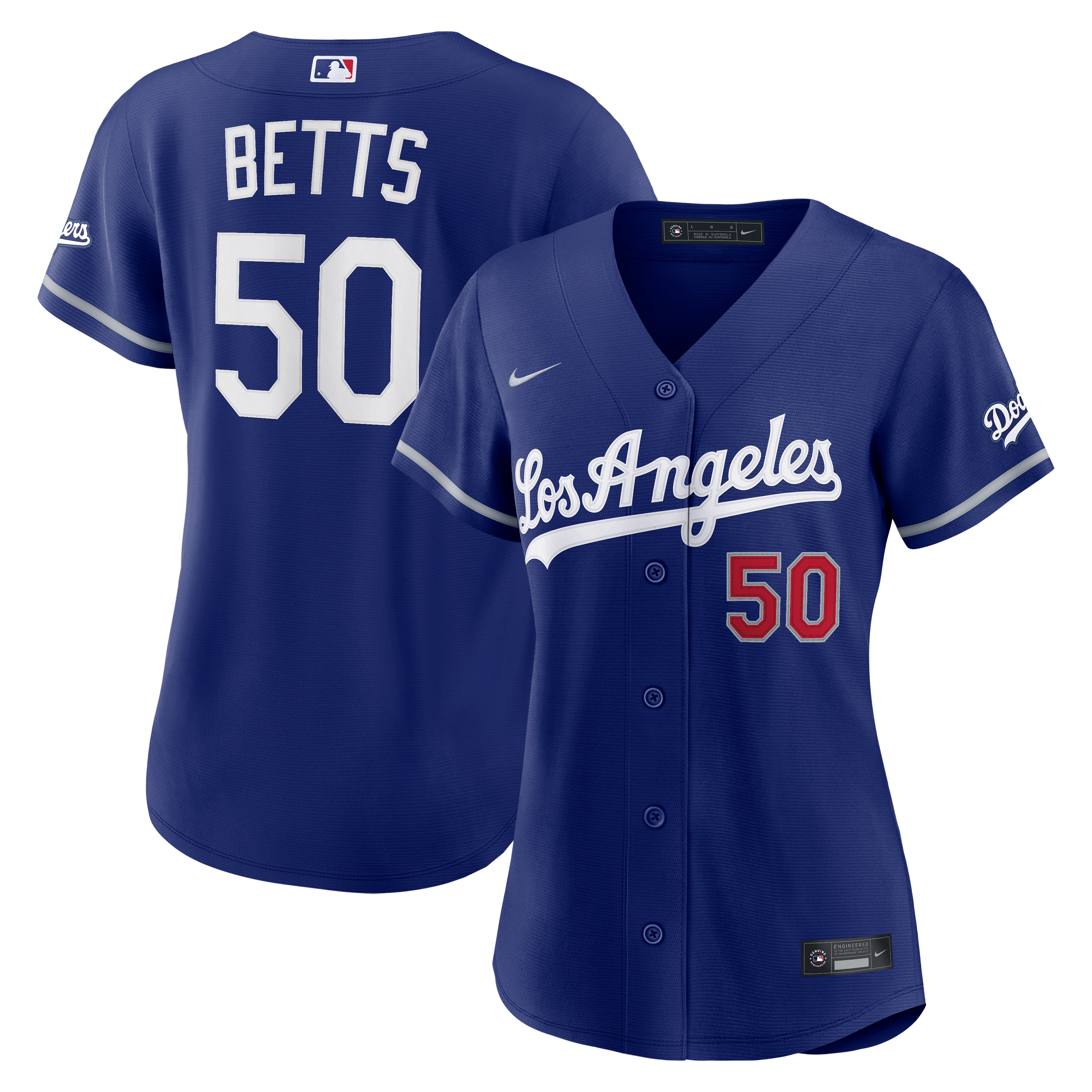 Women's Los Angeles Dodgers Mookie Betts Nike Royal Alternate Stadium Jersey