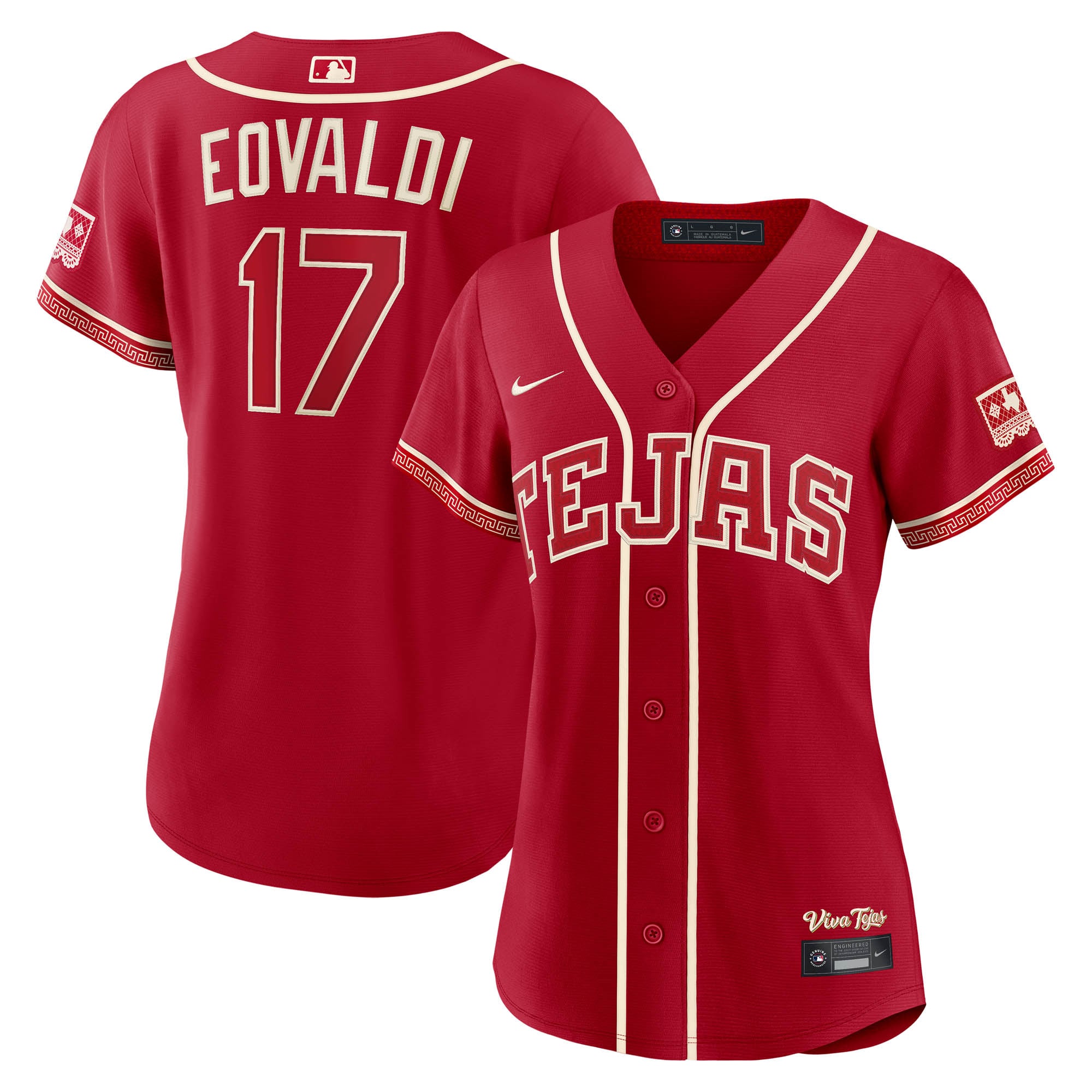 Women's Texas Rangers Nathan Eovaldi Nike Red 2026 City Connect Stadium Jersey - 2