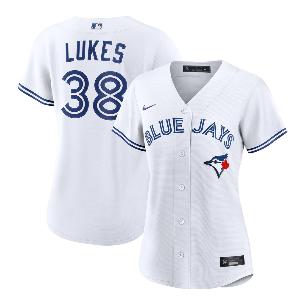 Women's Toronto Blue Jays Nathan Lukes Nike White Home Replica Jersey