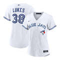 Women's Toronto Blue Jays Nathan Lukes Nike White Home Replica Jersey