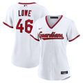 Women's Cleveland Guardians Nathaniel Lowe Nike White Home Replica Jersey