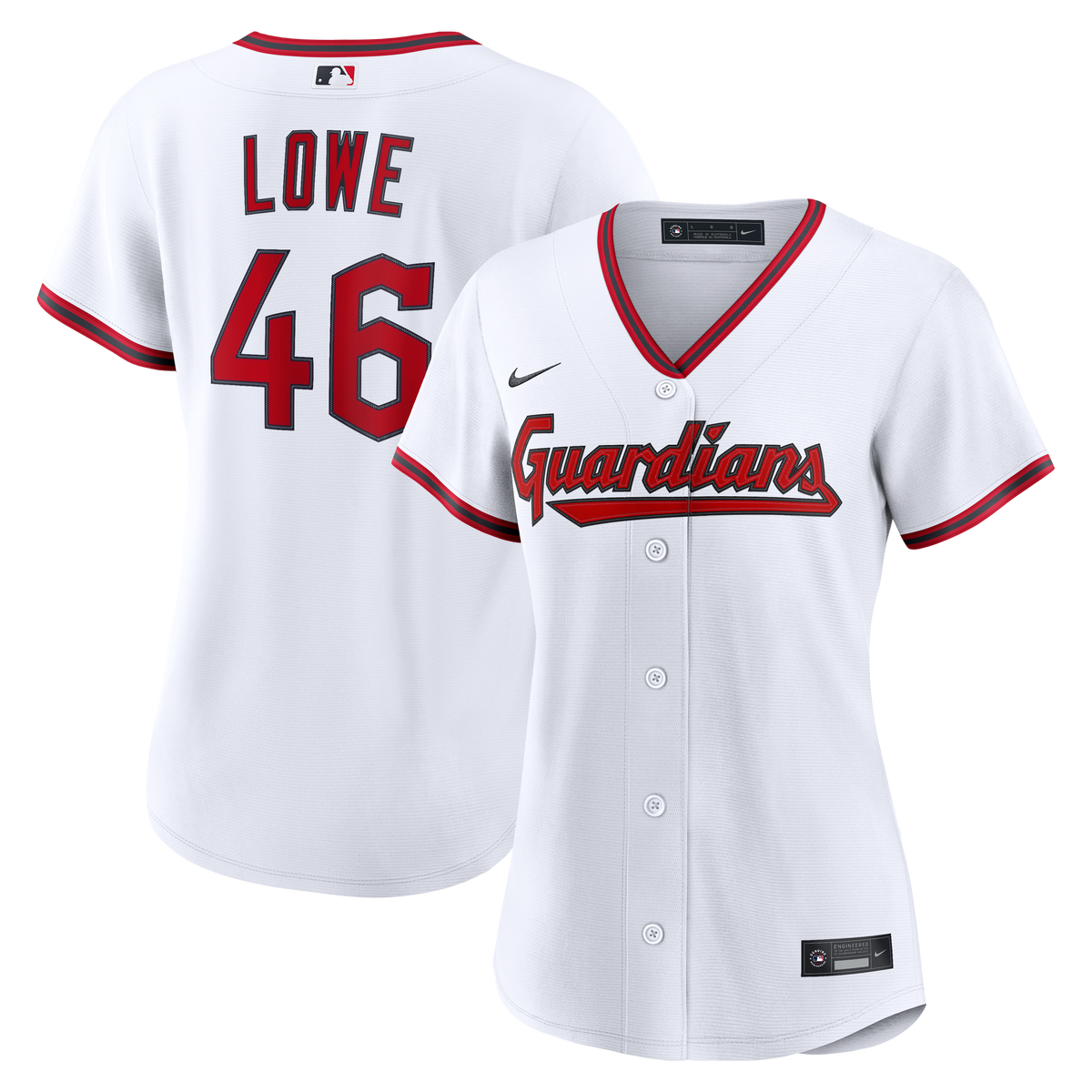 Women's Cleveland Guardians Nathaniel Lowe Nike White Home Replica Jersey