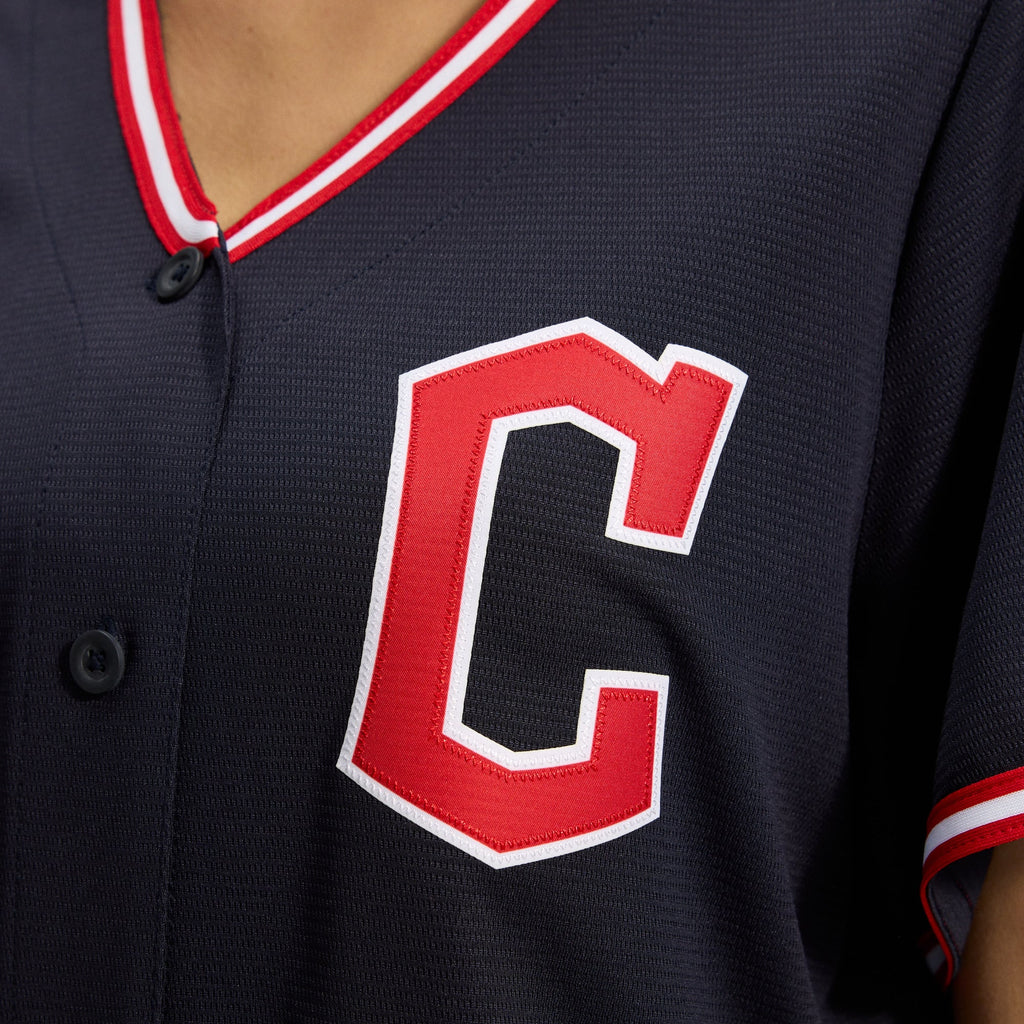 Women's Cleveland Guardians Nike Navy Alternate Replica Jersey - 11