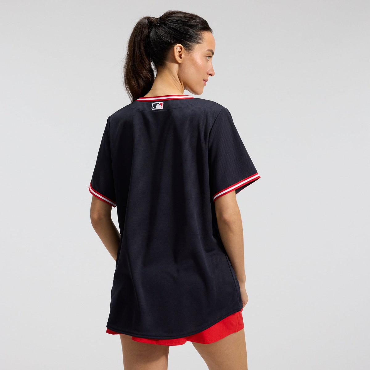 Women's Cleveland Guardians Nike Navy Alternate Replica Jersey - 3