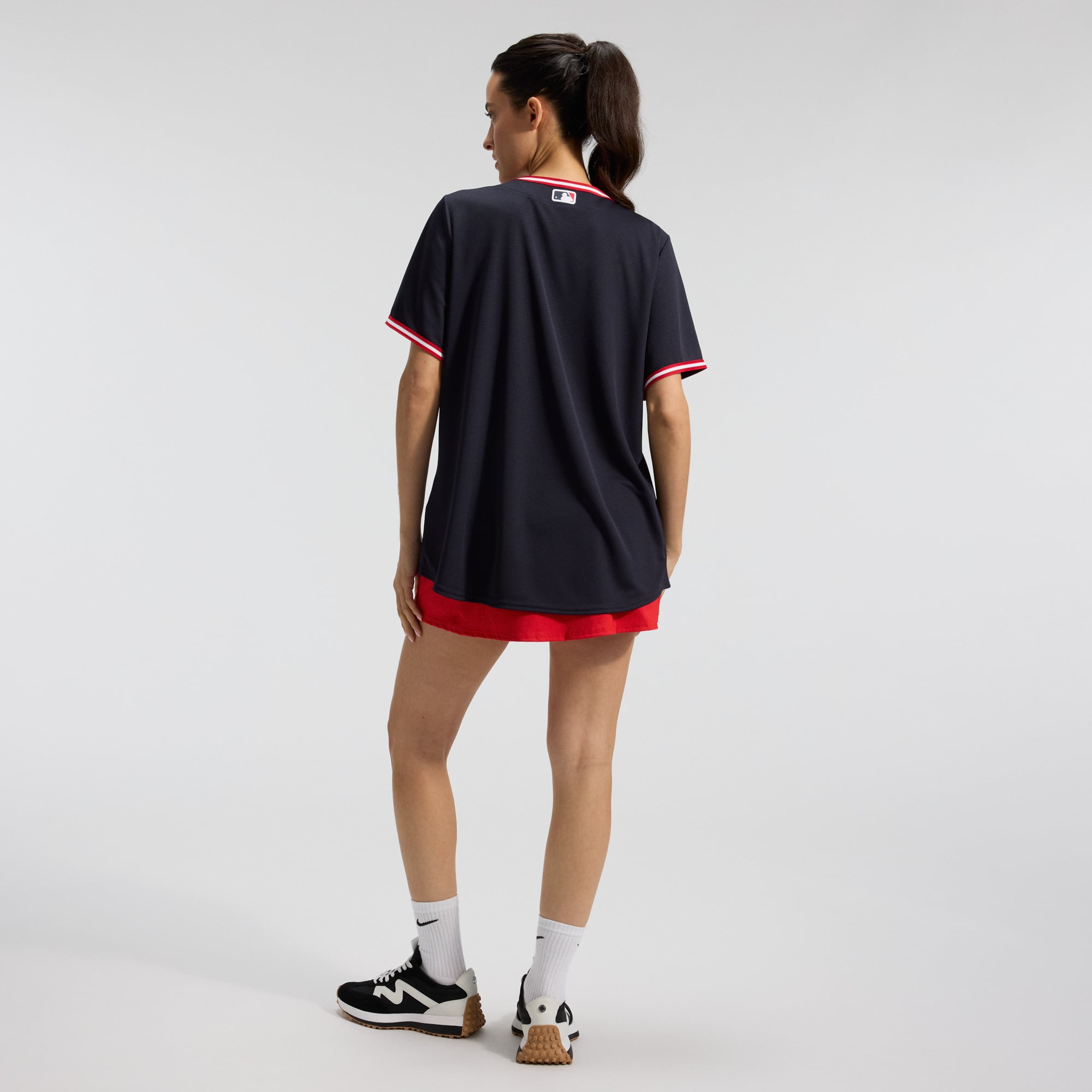 Women's Cleveland Guardians Nike Navy Alternate Replica Jersey - 5