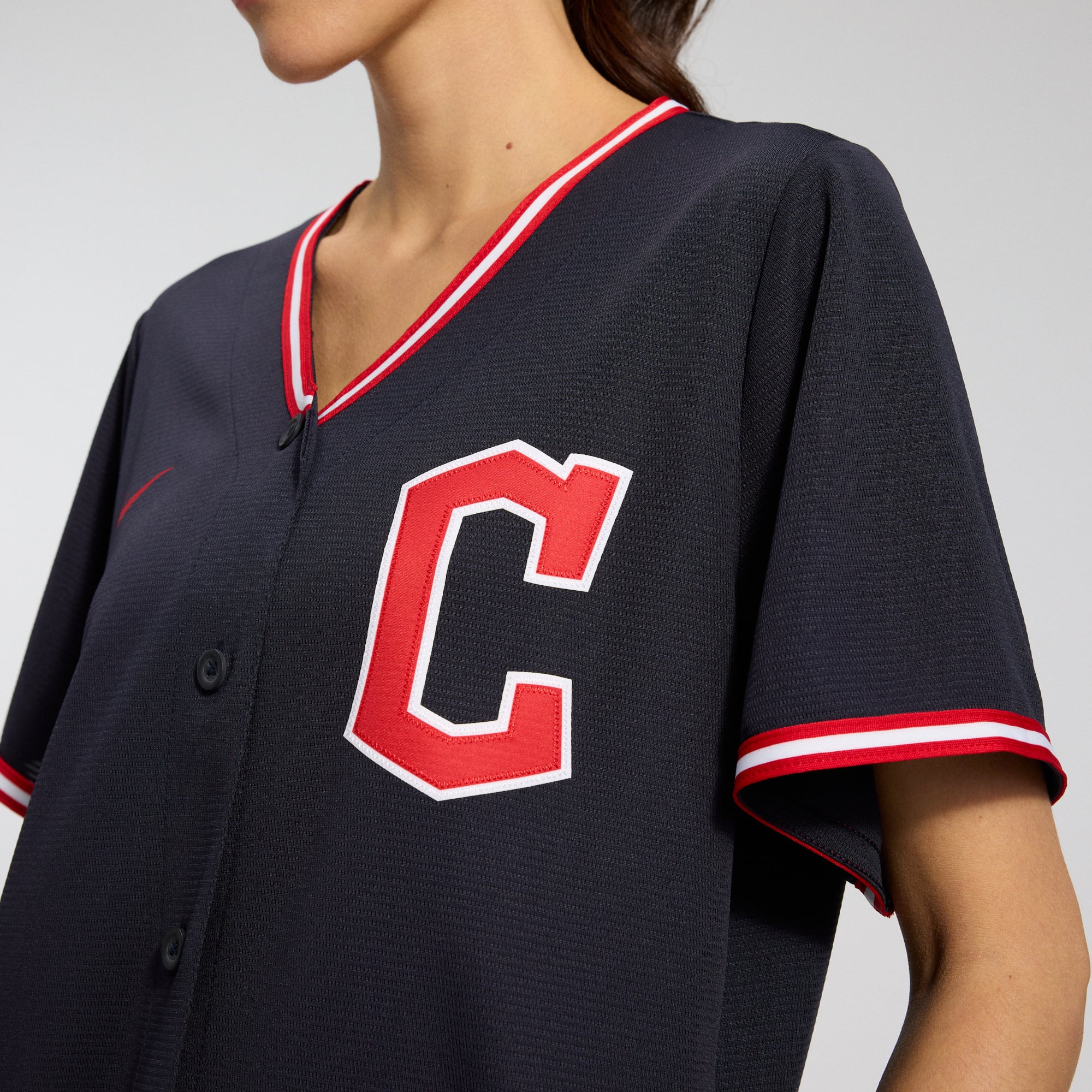 Women's Cleveland Guardians Nike Navy Alternate Replica Jersey - 9