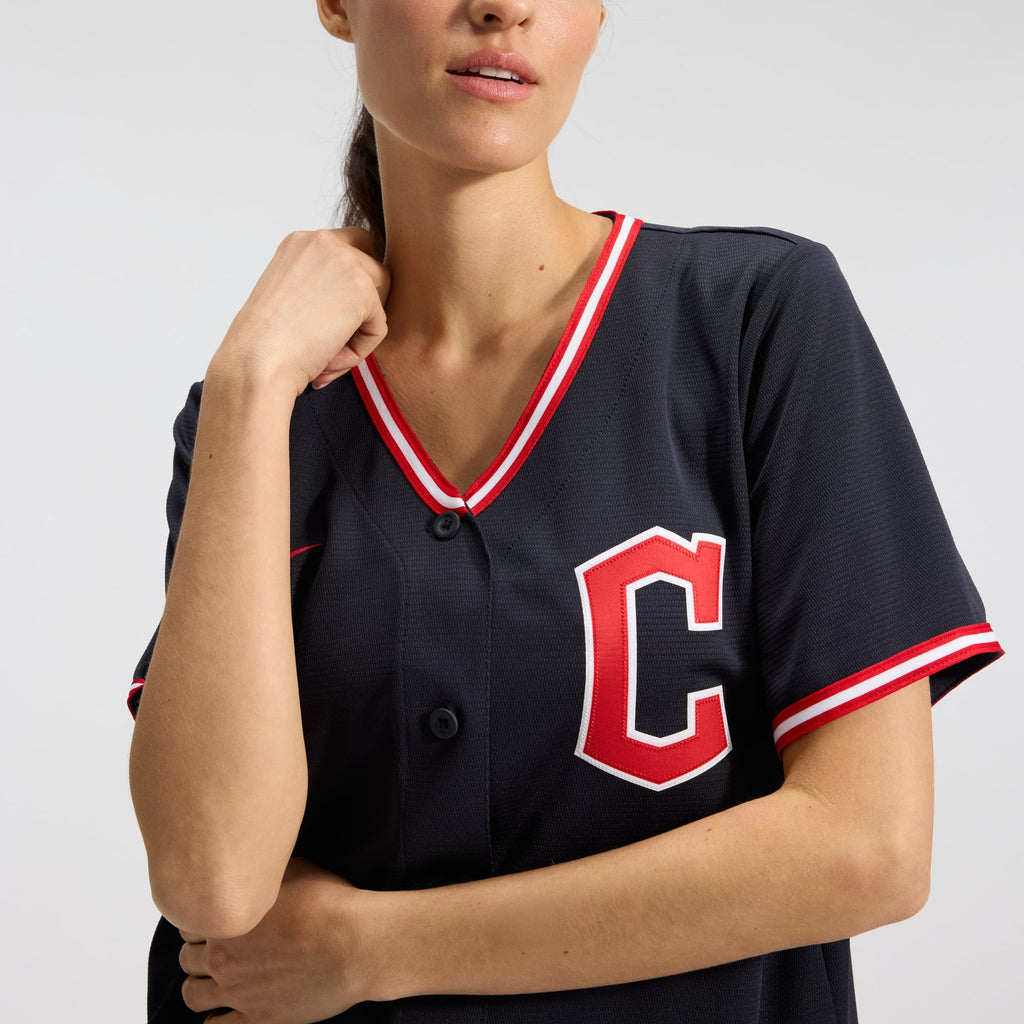 Women's Cleveland Guardians Nike Navy Alternate Replica Jersey - 10