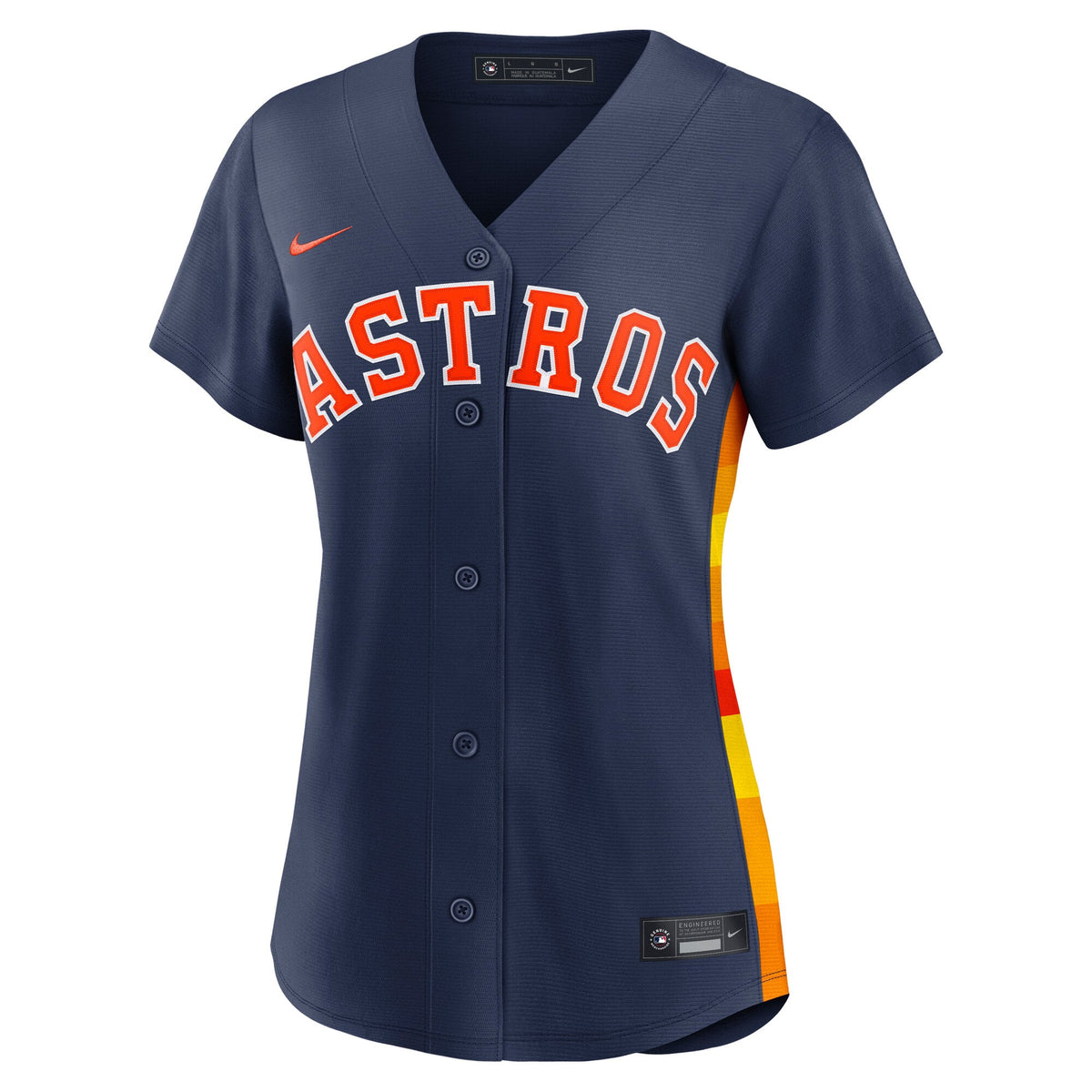 Women's Houston Astros Nike Navy Alternate 2 Replica Jersey - 3